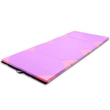 Load image into Gallery viewer, 4' x 10' x 2" Thick Folding Panel Fitness Exercise Gymnastics Mat-Purple
