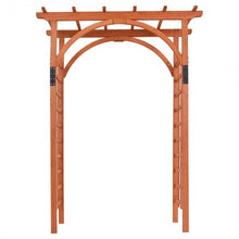 Load image into Gallery viewer, Garden Archway Arch Lattice Trellis Pergola for Climbing Plants &amp;Outdoor Wedding
