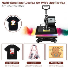 Load image into Gallery viewer, 12" x 10" Heat Press Machine Swing-Away Digital Transfer Sublimation T-Shirt
