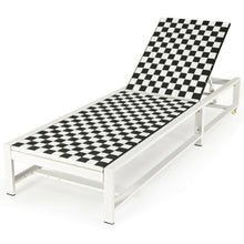 Load image into Gallery viewer, Patio Adjustable Reclining Chair Lounge Chair Chaise for Garden Deck Wheel
