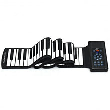Load image into Gallery viewer, 88 Key Electronic Roll Up Piano Silicone Keyboard-Black
