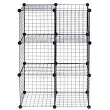 Load image into Gallery viewer, DIY 6 Metal Wire Free Standing Modular Storage Cubes
