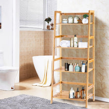 Load image into Gallery viewer, Multifunctional 4 Shelf Bamboo Plant Flower Storage Stand Rack
