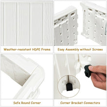 Load image into Gallery viewer, 48.5" Raised Garden Bed Planter for Flower Vegetables Patio-White
