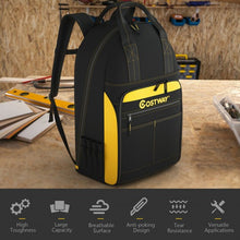 Load image into Gallery viewer, Tool Backpack Heavy Duty Jobsite Tool Bag 48 Pockets
