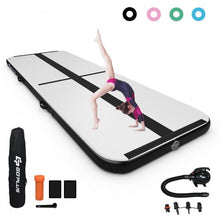 Load image into Gallery viewer, 13 Feet Air Track Inflatable Gymnastics Tumbling Mat with Pump -Black
