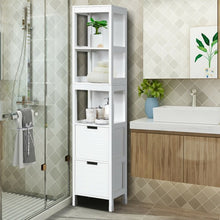 Load image into Gallery viewer, 5-Tier Multifunctional  Bathroom Floor Cabine Storage with 2 Drawers
