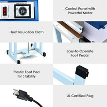 Load image into Gallery viewer, 110V 12" Foot Pedal Impulse Sealer Machine with Cutter
