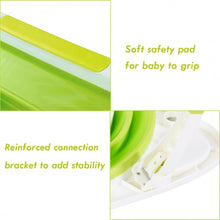 Load image into Gallery viewer, Baby Folding Collapsible Portable Bathtub w/ Block-Green
