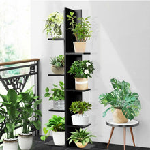 Load image into Gallery viewer, Open Concept Plant Display Shelf Rack Storage Holder-Black

