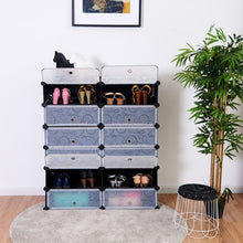 Load image into Gallery viewer, 12 Cubes Portable Shoe Rack
