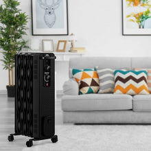 Load image into Gallery viewer, 1500 W Oil-Filled Heater Portable Radiator Space Heater w/ Adjustable Thermostat
