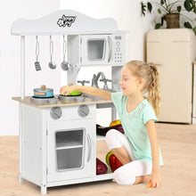 Load image into Gallery viewer, Wooden Pretend Play Kitchen Set for Kids with Accessories and Sink
