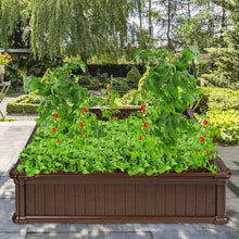 Load image into Gallery viewer, 48.5" Raised Garden Bed Planter for Flower Vegetables Patio-Brown
