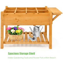 Load image into Gallery viewer, Elevated Planter Box Kit with 8 Grids and Folding Tabletop

