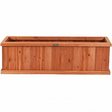 Load image into Gallery viewer, 3' x 3" Wooden Decorative Planter Box for Garden Yard and Window
