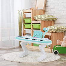 Load image into Gallery viewer, 37-key Kids Toy Keyboard Piano with Microphone-Blue
