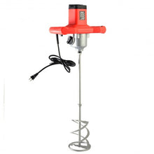 Load image into Gallery viewer, Electric Mortar Mixer 1600W Dual High Low Gear 6 Speed Paint Cement Grout
