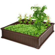 Load image into Gallery viewer, 48.5" Raised Garden Bed Planter for Flower Vegetables Patio-Brown
