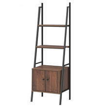 Load image into Gallery viewer, Ladder Shelf 3 Tier Bookcase Metal Frame Bookshelf
