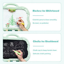 Load image into Gallery viewer, 4 in 1 Double Sided Magnetic Kids Art Easel-Green
