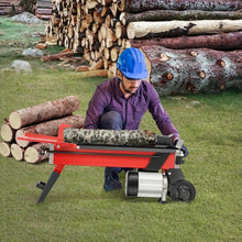 Load image into Gallery viewer, 7-Ton Horizontal Electric Log Splitter with 2000W Motor and Wheels
