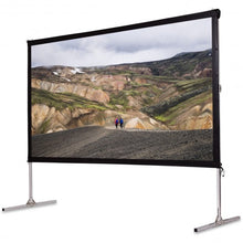Load image into Gallery viewer, 120" Standing Portable Fast Folding Projector Screen w/ Carry bag
