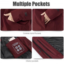 Load image into Gallery viewer, Women's Hooded Long Down Coat with Faux-fur Trim-Red-XL
