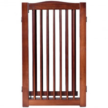 Load image into Gallery viewer, 36" Configurable Folding Wood Pet Dog Safety Fence with Gate-B
