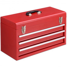 Load image into Gallery viewer, Portable Garage Mechanic Tool Cabinet Box with 3 Drawers
