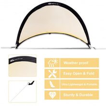 Load image into Gallery viewer, 6' 4' 2.5' Set of 2 Portable Pop-Up Soccer Goals Net-4'
