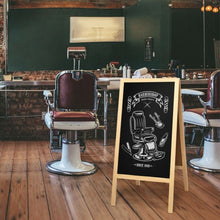 Load image into Gallery viewer, A-Frame Chalkboard Sign with Eraser &amp; Chalk-Natural
