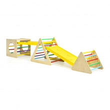 Load image into Gallery viewer, 5 in 1 Toddler Playing Set Kids Climbing Triangle and Cube Play Equipment
