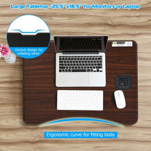 Load image into Gallery viewer, Height Adjustable Standing Computer Desk-Brown
