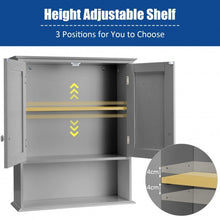 Load image into Gallery viewer, Wall Mount Bathroom Storage Cabinet -Gray
