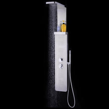 Load image into Gallery viewer, 59” Stainless Steel Shower Panel with Massage Jets &amp; Hand Shower
