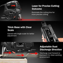 Load image into Gallery viewer, 800W Electric Orbital Laser Jigsaw
