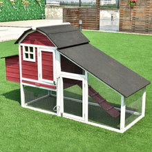 Load image into Gallery viewer, 76" Deluxe Large Wooden Chicken Coop
