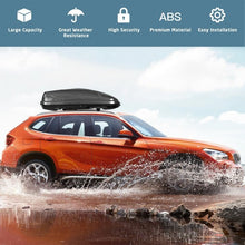 Load image into Gallery viewer, 14 Cubic Feet Cargo Box Dual-sided Opening Car Roof-Gray
