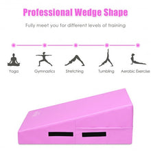 Load image into Gallery viewer, Incline Gymnastics Mat Wedge Ramp Gym Tumbling Exercise Mat-Pink

