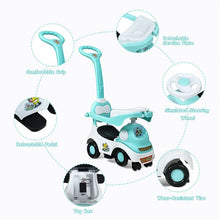 Load image into Gallery viewer, 3-in-1 Ride On Push Car with Music Box &amp; Horn-Green

