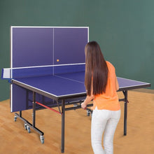 Load image into Gallery viewer, Removable Foldable Net Table Tennis Table with Locking Casters
