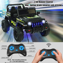 Load image into Gallery viewer, 12V Kids Ride-on Jeep Car with 2.4 G Remote Control-Black
