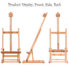 Load image into Gallery viewer, Adjustable Portable Wood Tabletop Easel H-Frame for Artist Painting Display
