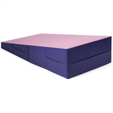 Load image into Gallery viewer, Tumbling Incline Gymnastics Exercise Folding Wedge Ramp Mat-Pink
