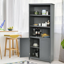 Load image into Gallery viewer, Bookcase Shelving Storage Wooden Cabinet Unit Standing Display Bookcase w/Doors
