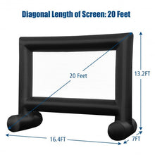 Load image into Gallery viewer, Inflatable Outdoor Movie Projector Screen with Blower-20'
