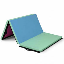 Load image into Gallery viewer, 6' x 4' Tri-Fold Gymnastics Mat Thick Folding Panel-Multicolor
