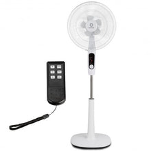 Load image into Gallery viewer, Fantask 16" 2 Mode 2 Blades Remote Control Oscillating Pedestal Fan-White
