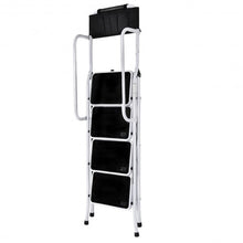 Load image into Gallery viewer, 2-in-1 Folding Non-slip 4 Step Ladder
